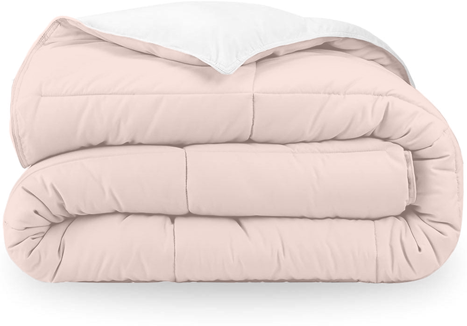 Peach and White Reversible Comforter