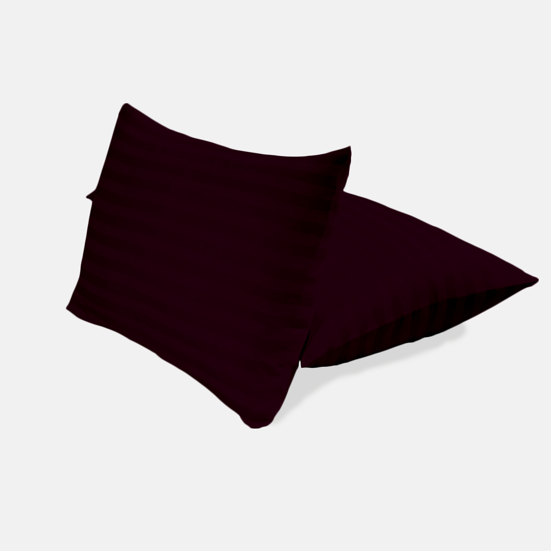 Wine Stripe Pillow Covers