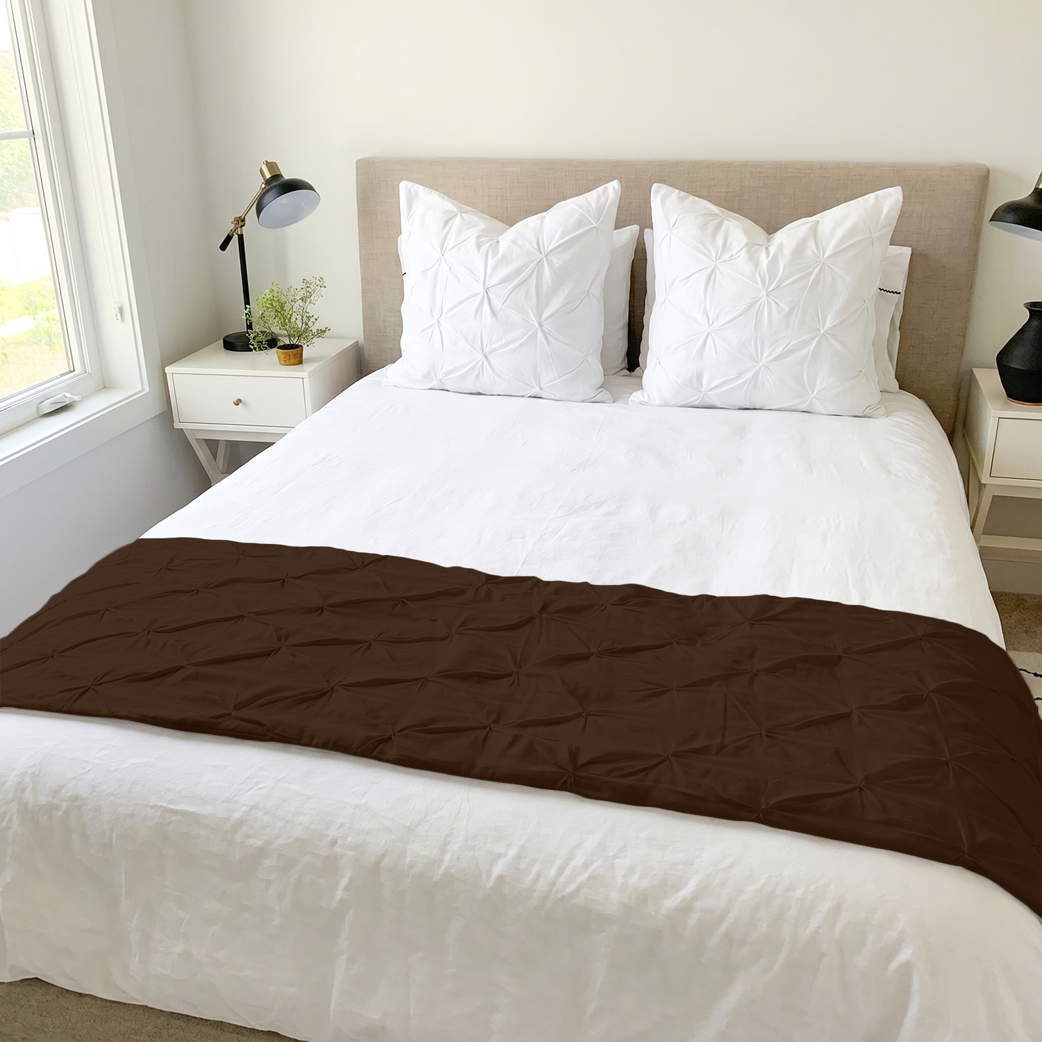 Chocolate Pinch Bed Runner
