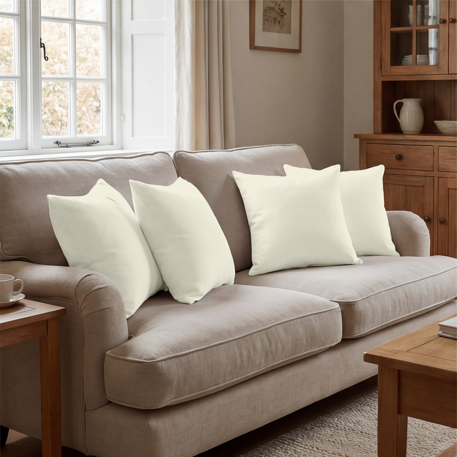 Ivory Cushion Covers