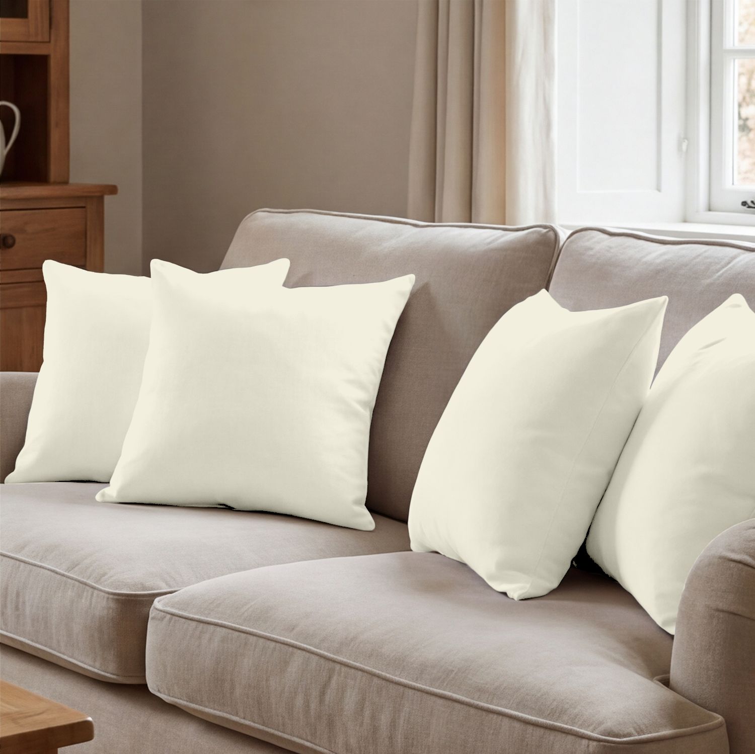 Ivory Cushion Covers
