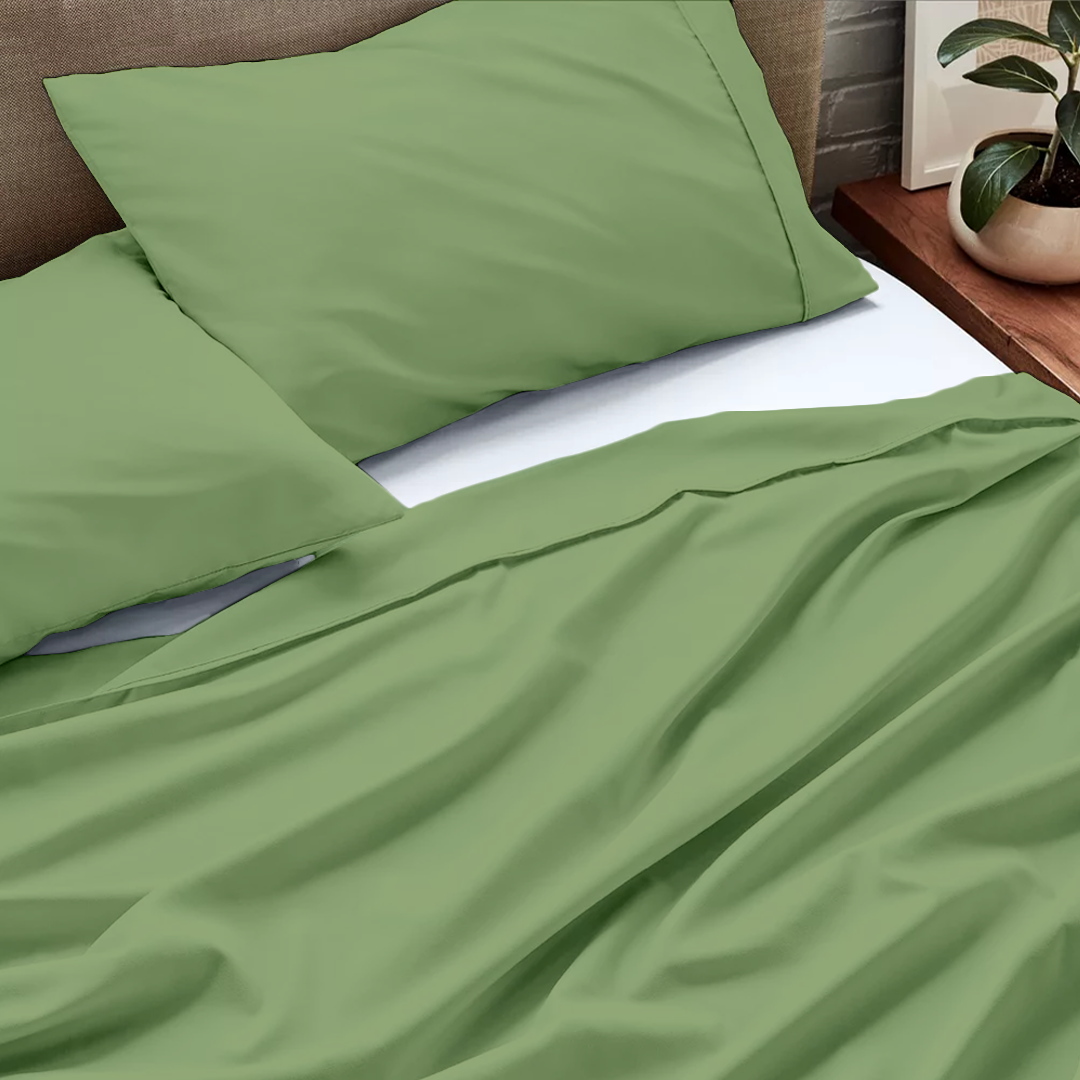 Flat Sage Green Bed Sheet