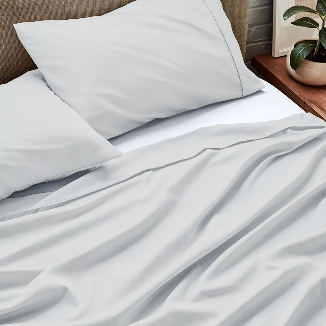 Flat Light Grey Bed Sheet