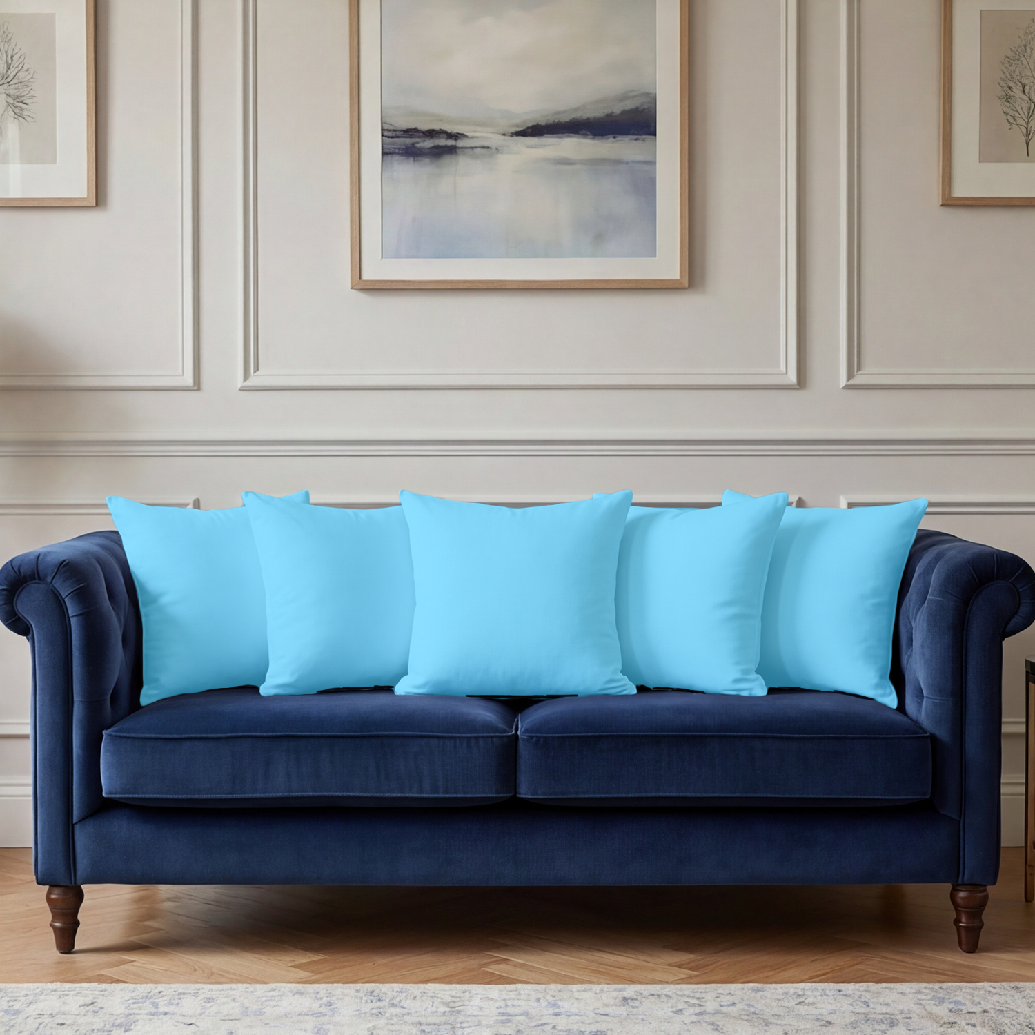 Light Blue Cushion Covers