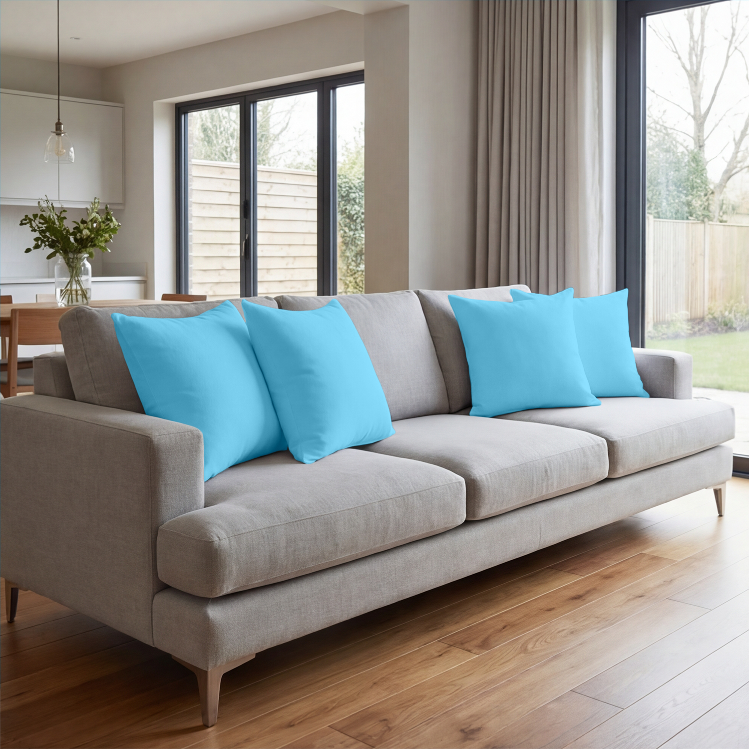 Light Blue Cushion Covers