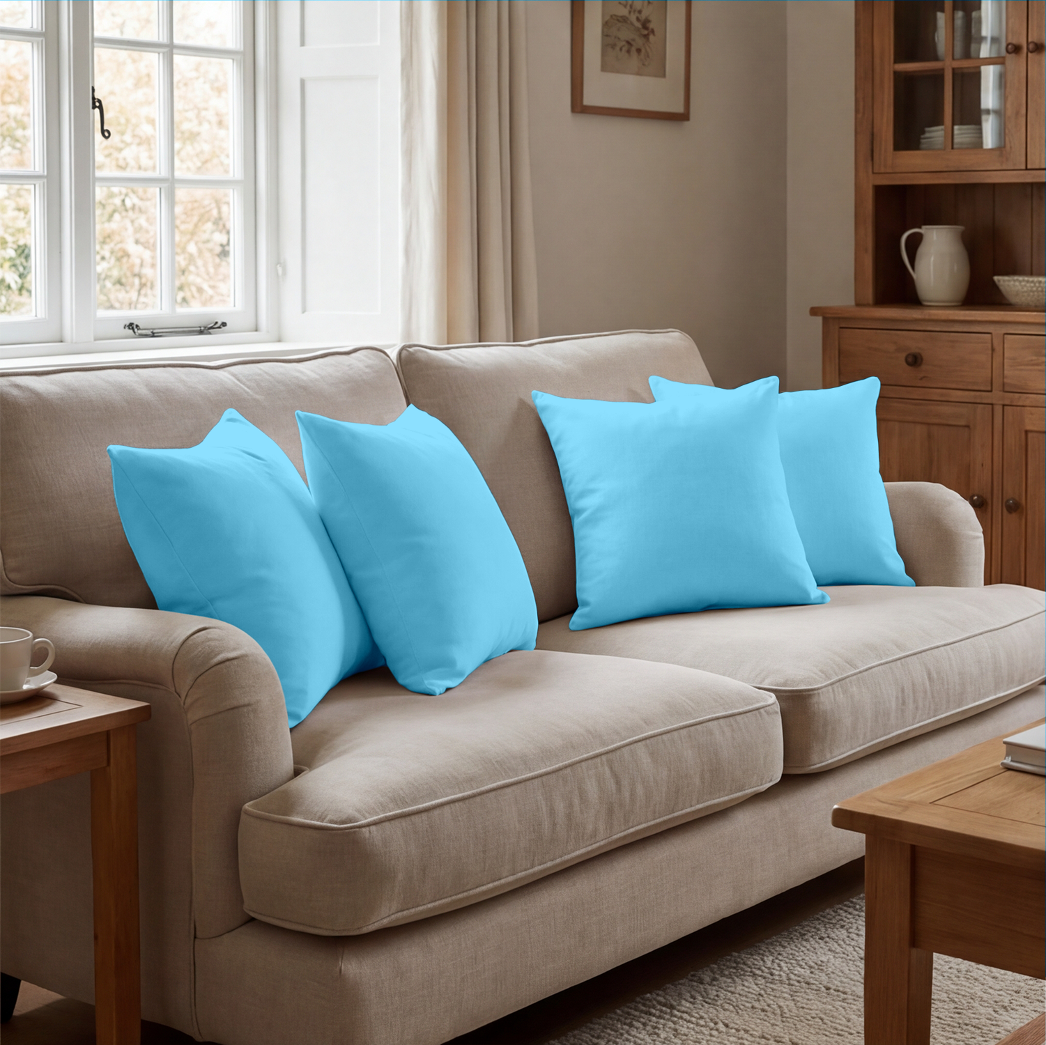 Light Blue Cushion Covers