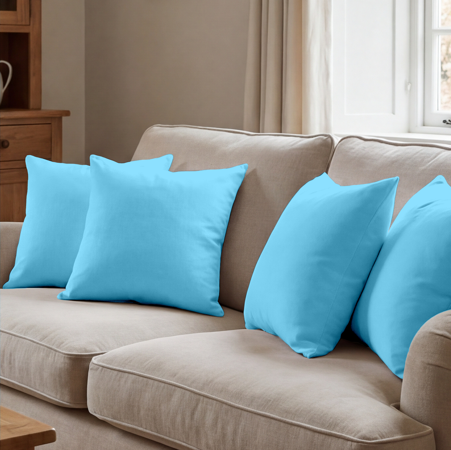 Light Blue Cushion Covers