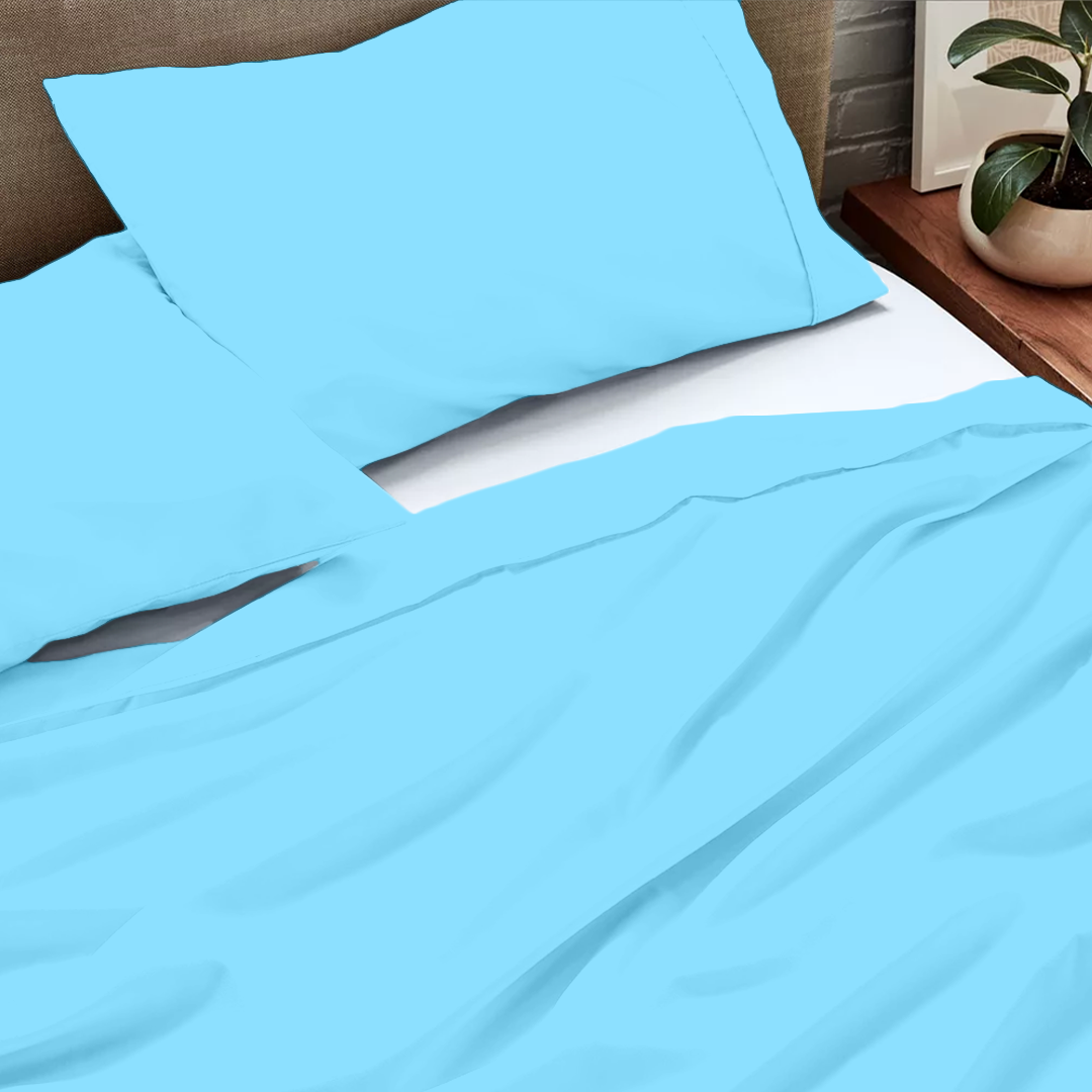 Light Blue Stripe Bed Sheet