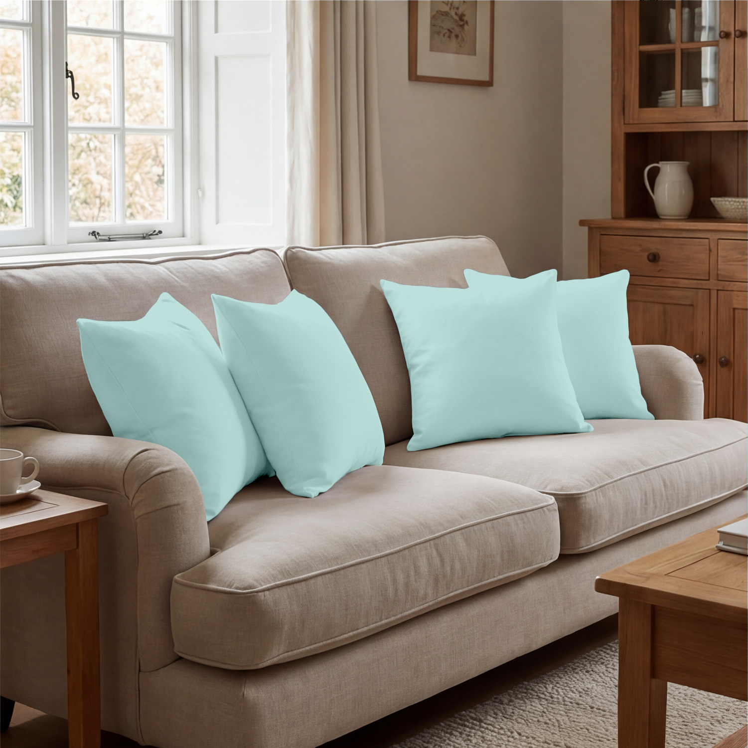 Aqua Blue Cushion Covers