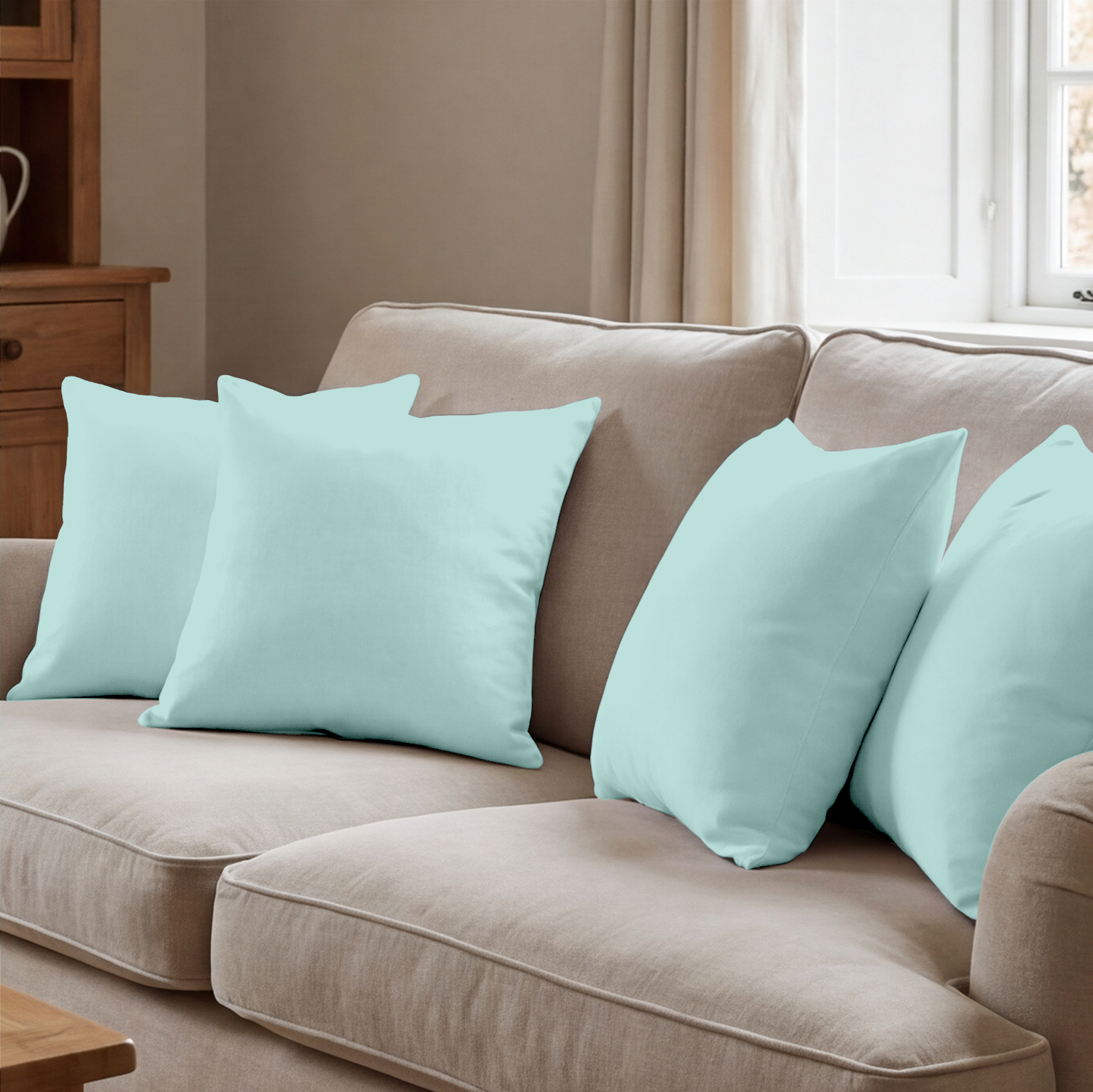Aqua Blue Cushion Covers