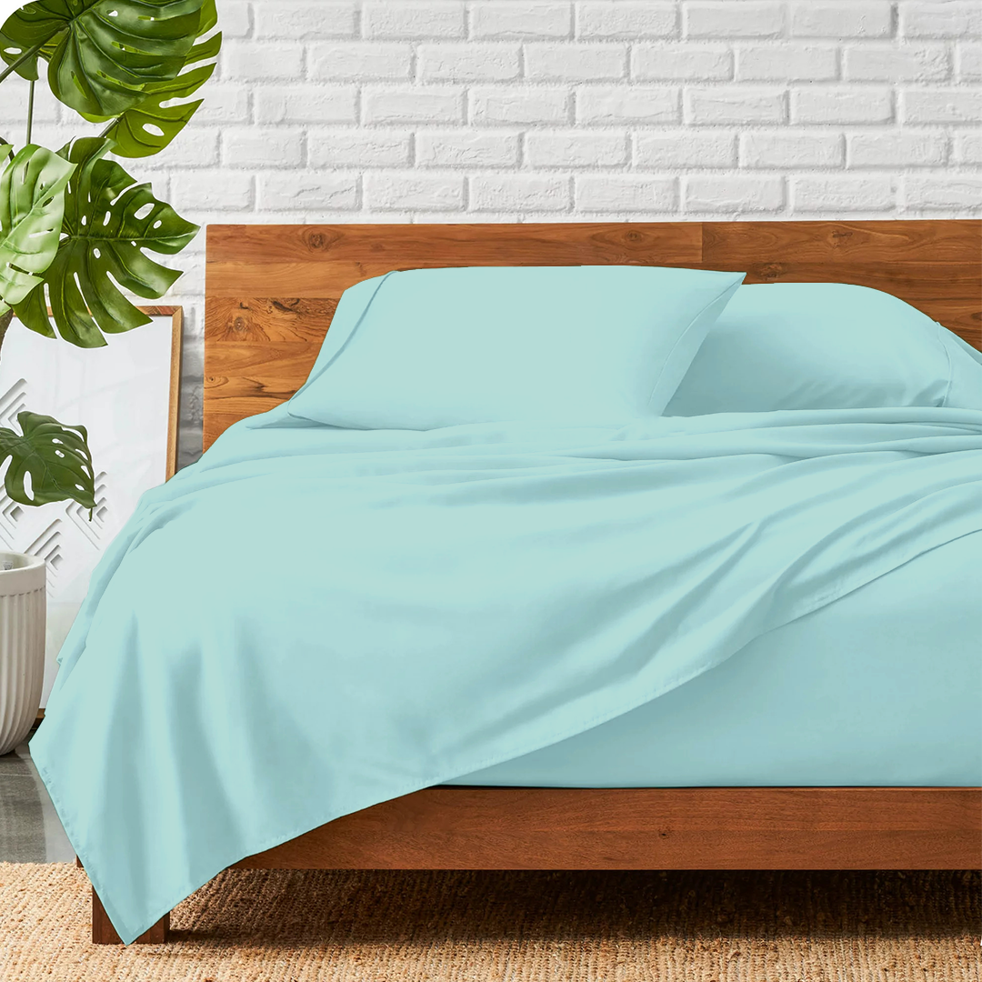Aqua Blue Bed Sheet Sets