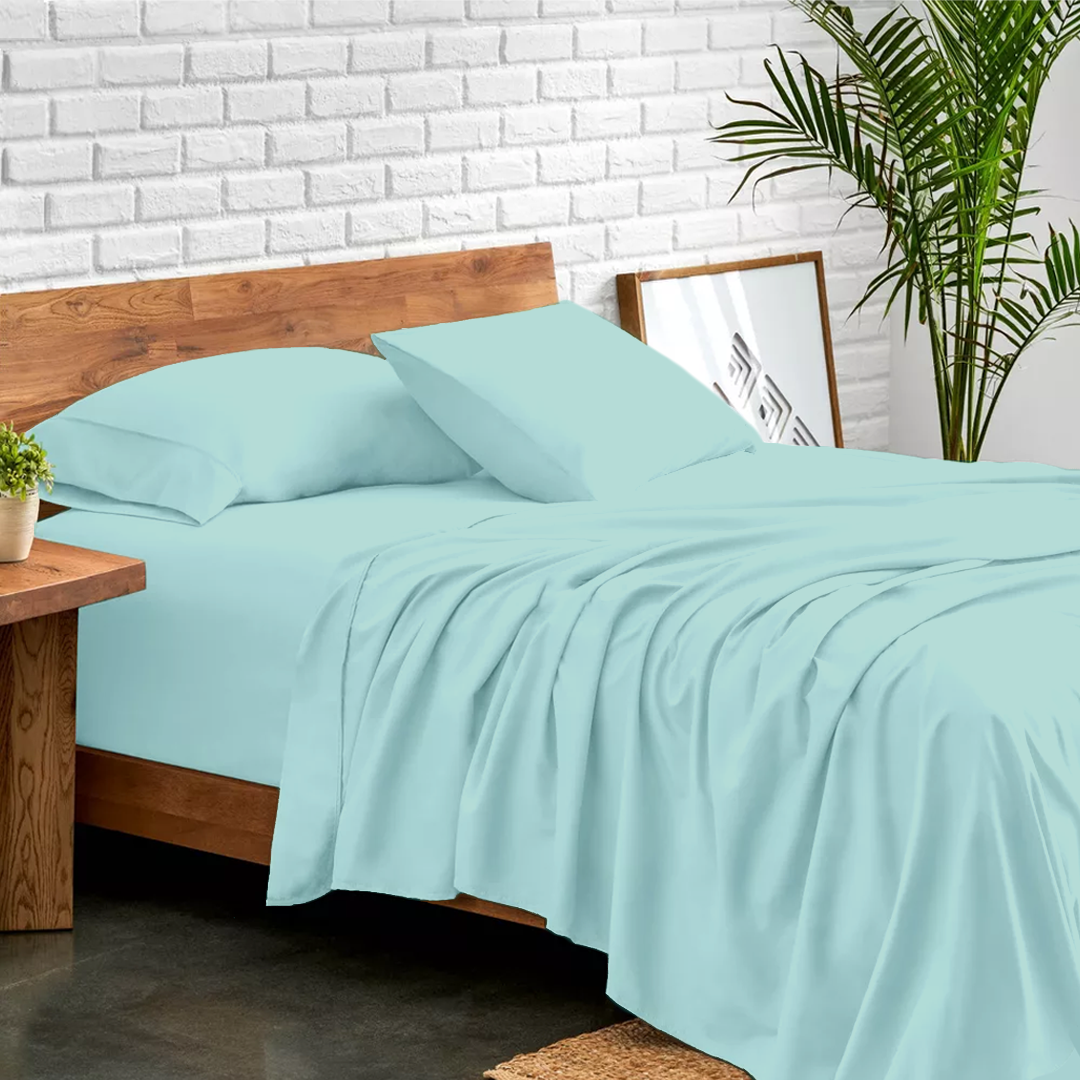 Aqua Blue Bed Sheet Sets