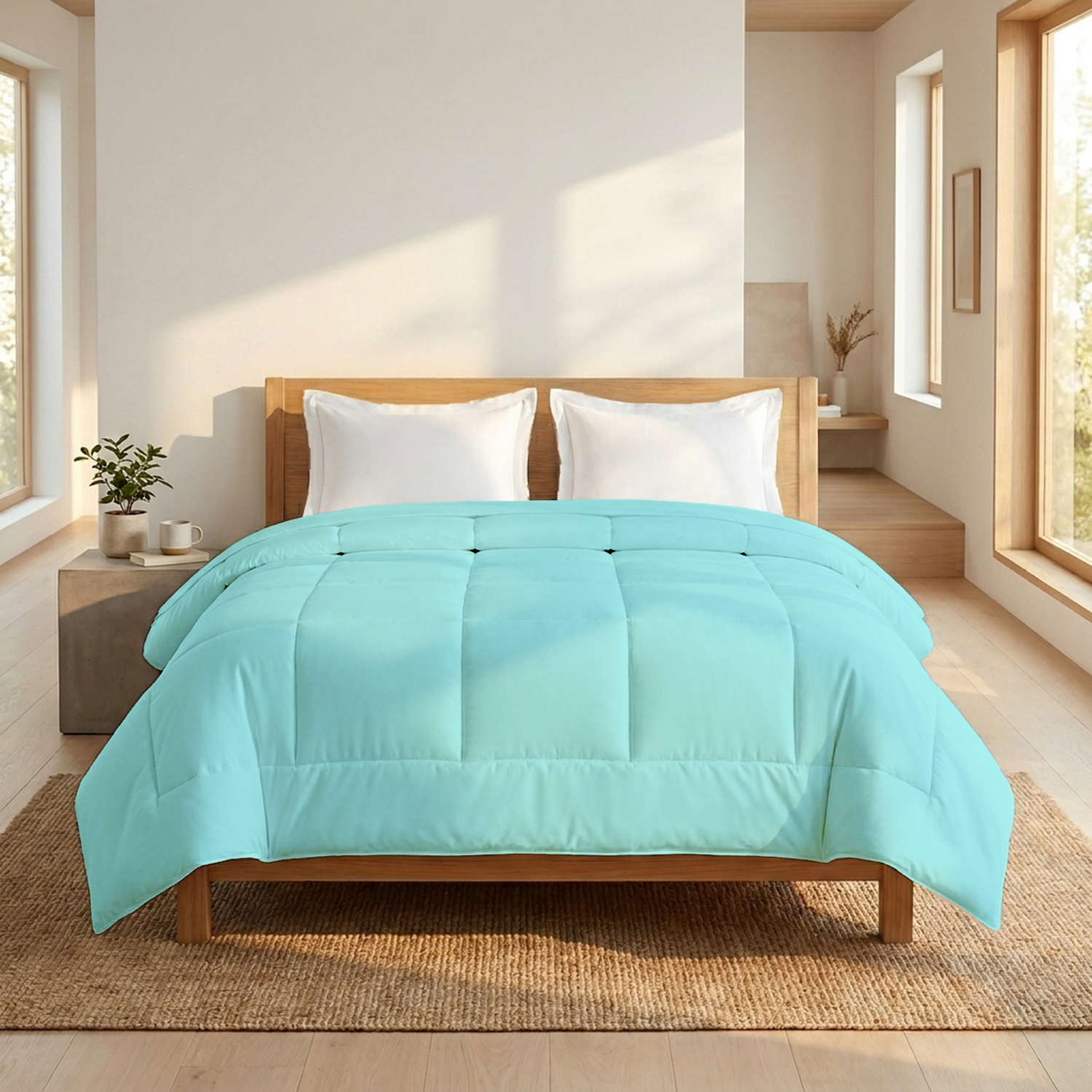 Aqua Blue 150 GSM Comforter
