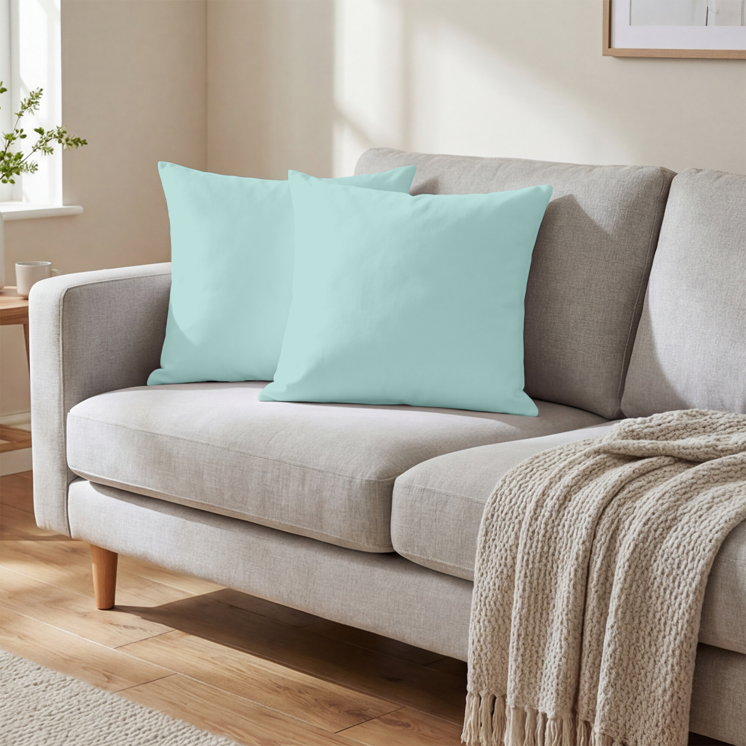 Aqua Blue Cushion Covers