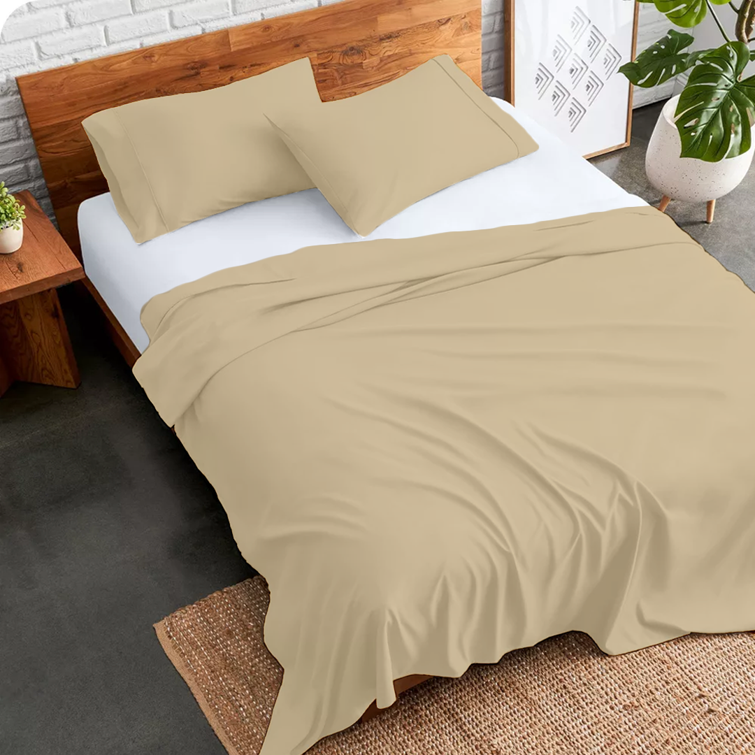 Beige Bed Sheets