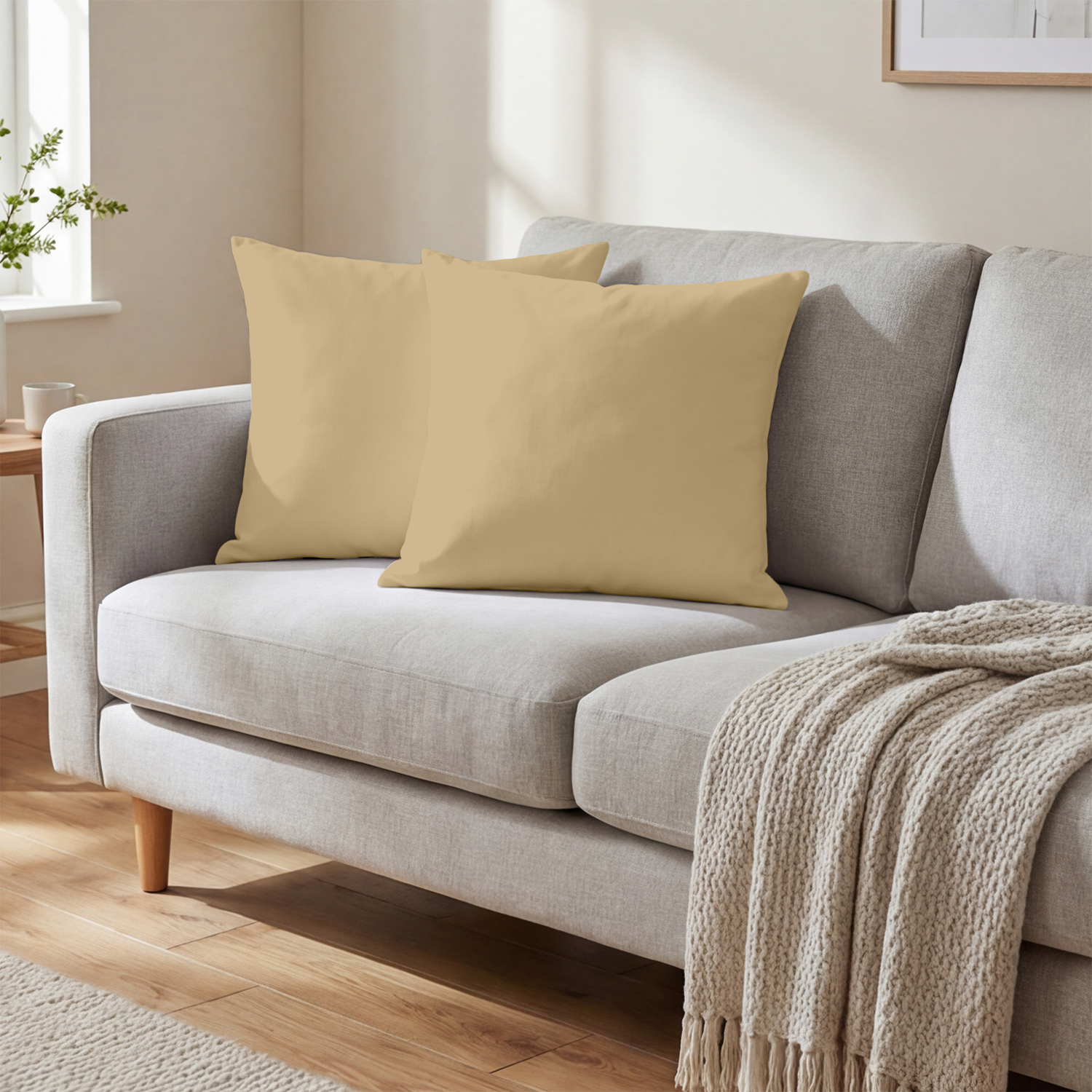 Beige Cushion Covers