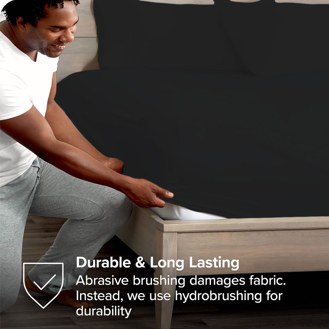 Black Fitted Bedsheet