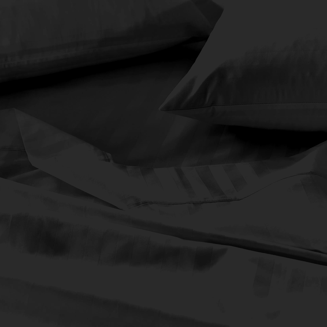 Black Stripe Bed Sheet Set