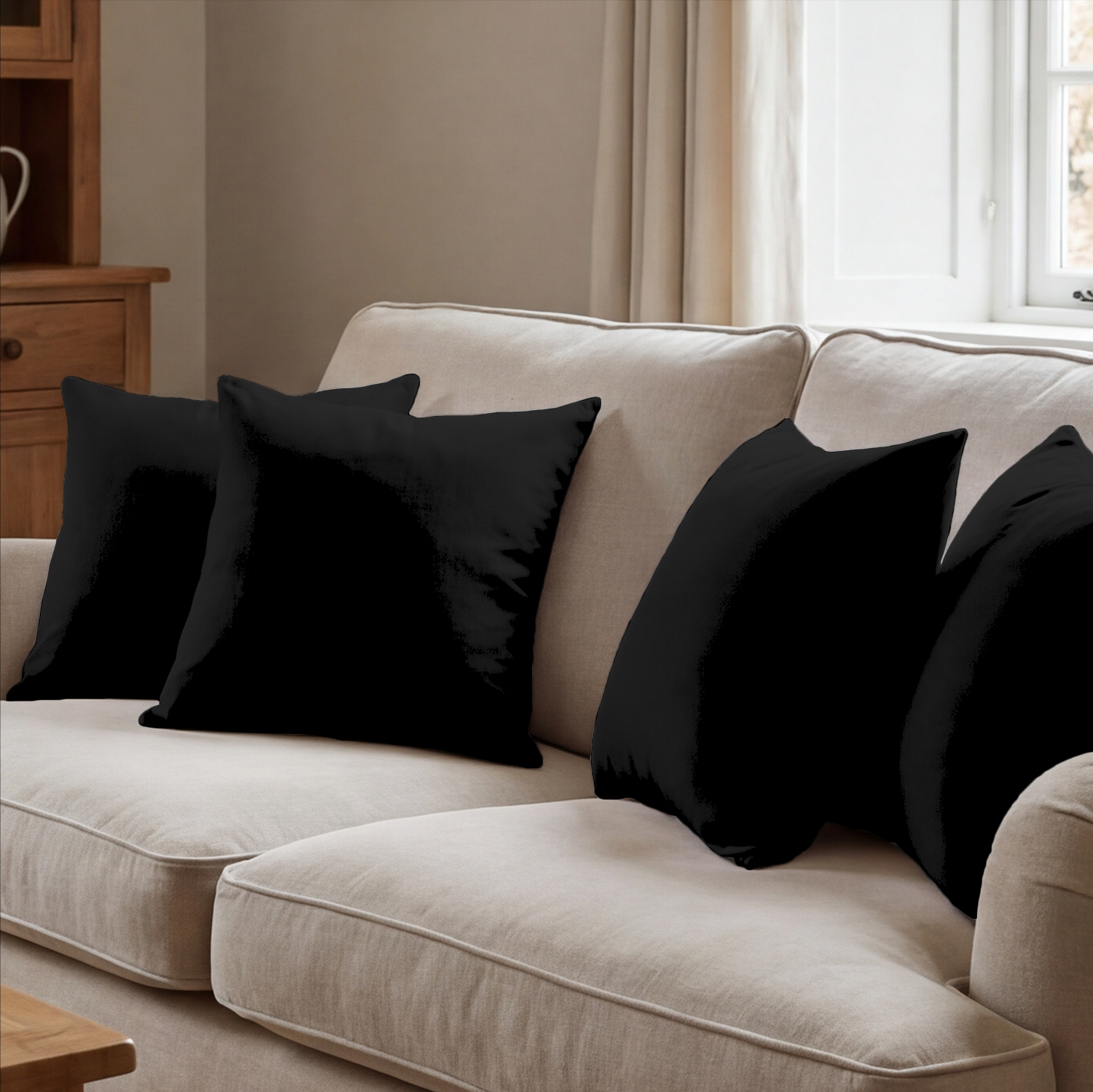 Black Cushion Covers