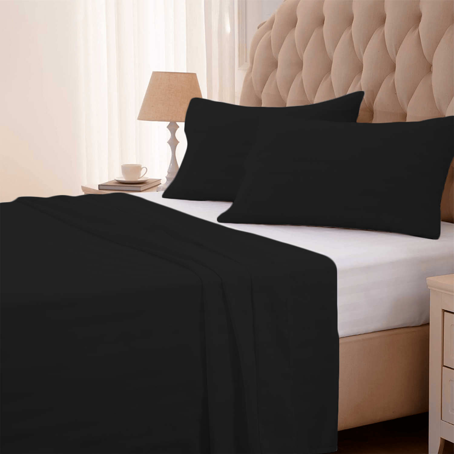Black Stripe Bed Sheets