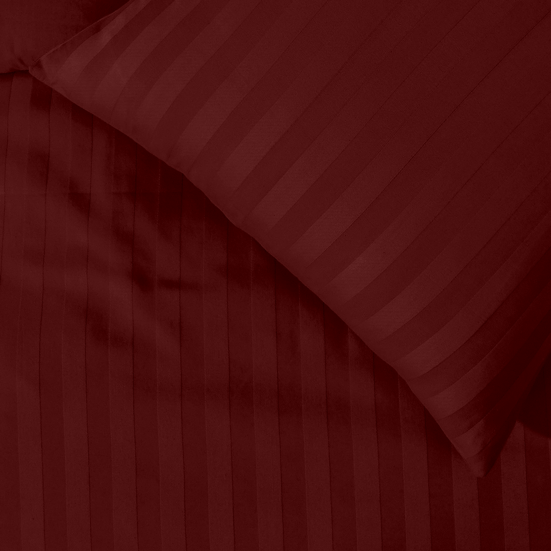 Burgundy Stripe Duvet Covers