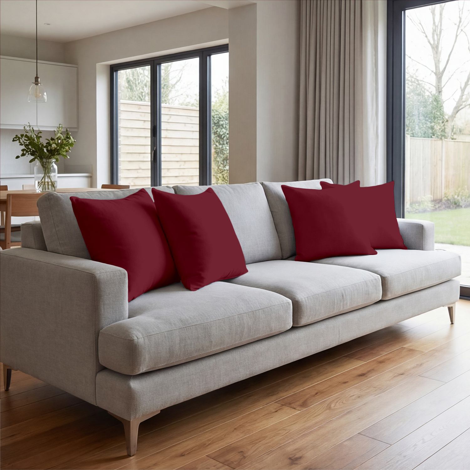 Burgundy Cushion Covers