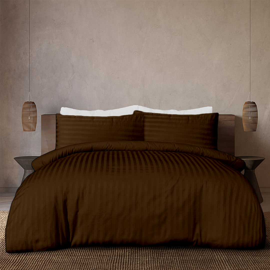 Chocolate Stripe Duvet Covers