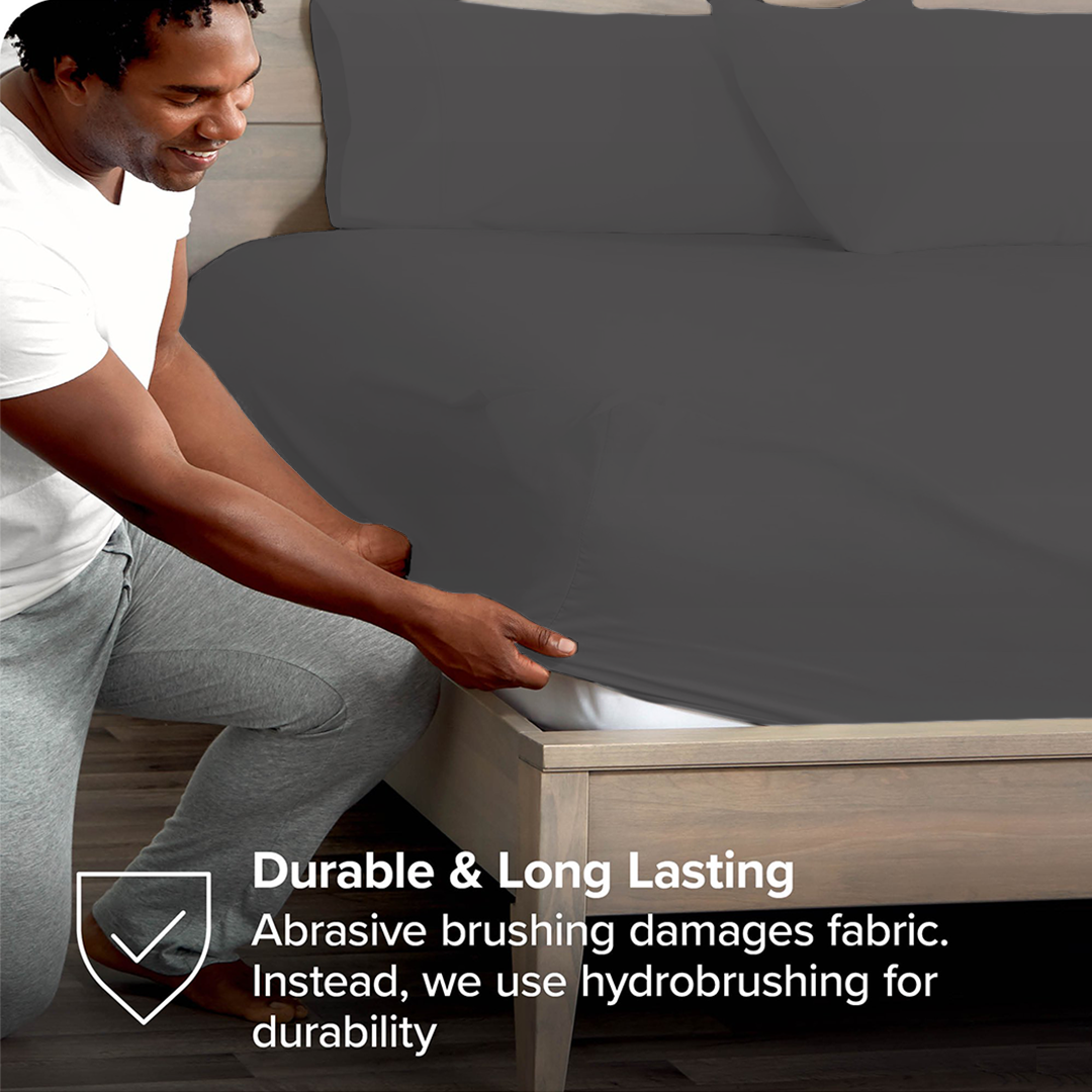 Dark Grey Fitted Bedsheets