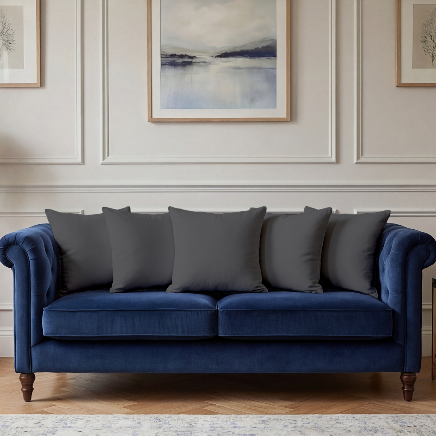 Dark Grey Cushion Covers