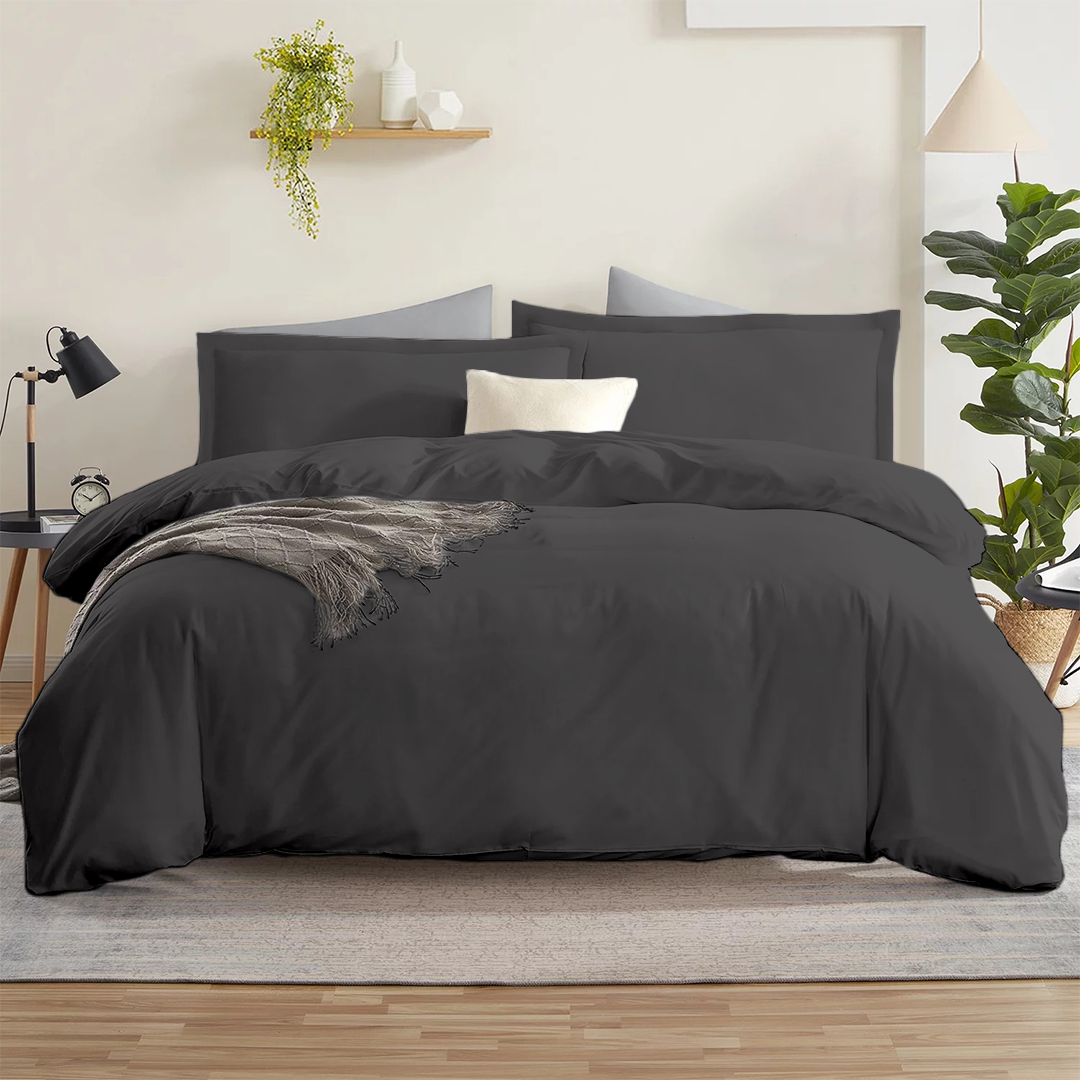 Dark Grey Duvet Cover 300 tc