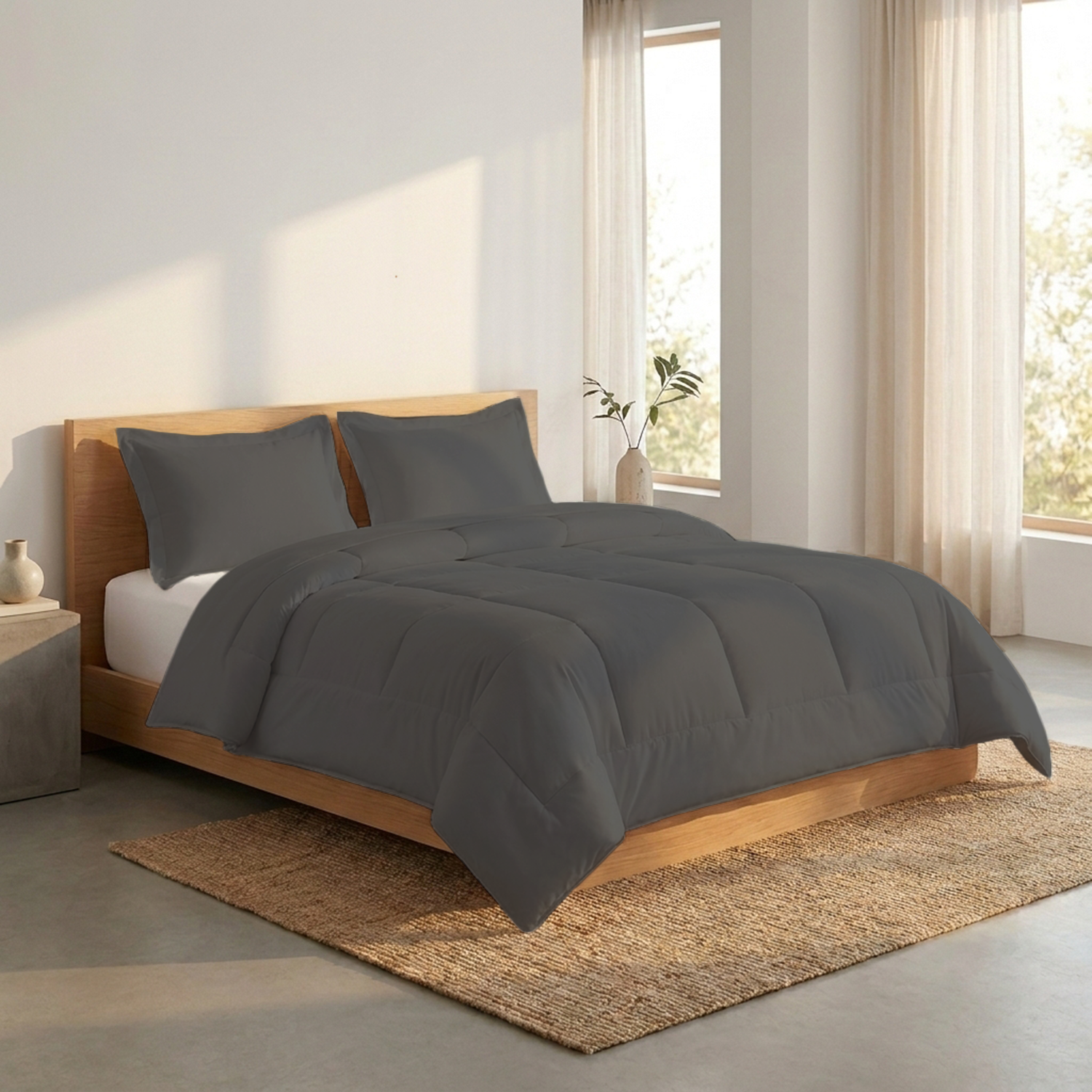 Dark Grey 100 GSM AC Comforter