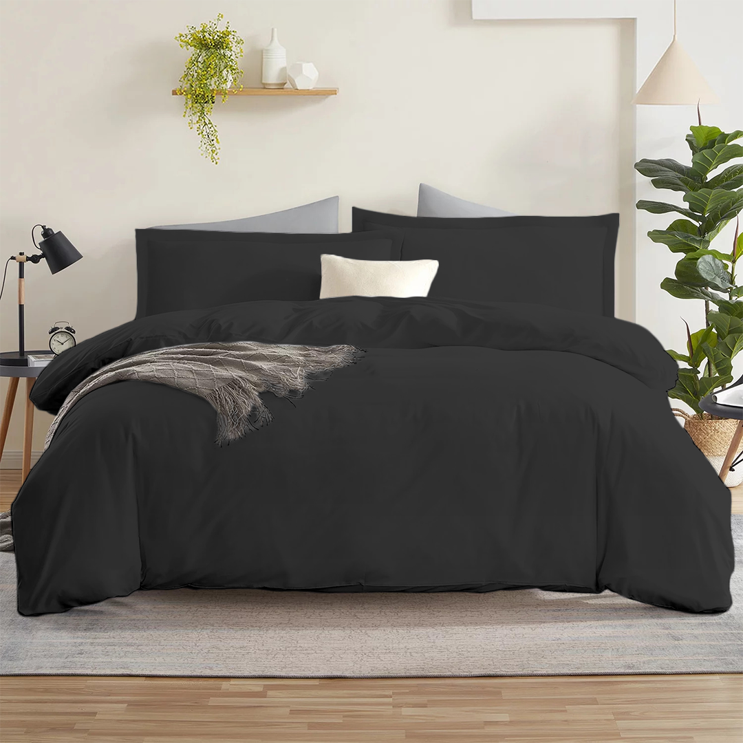 Dark Grey Duvet Cover 400 tc