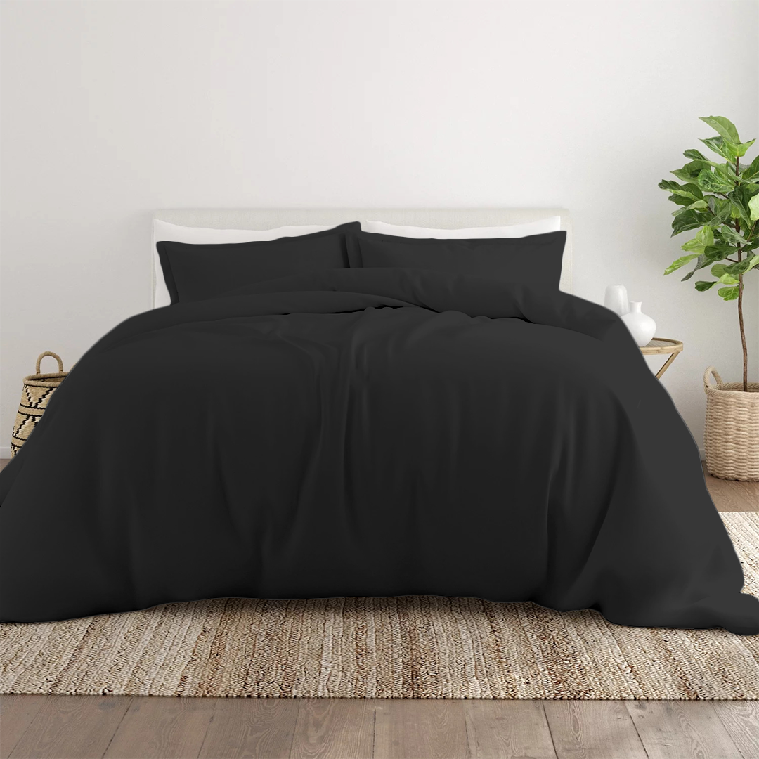 Dark Grey Duvet Cover 400 tc