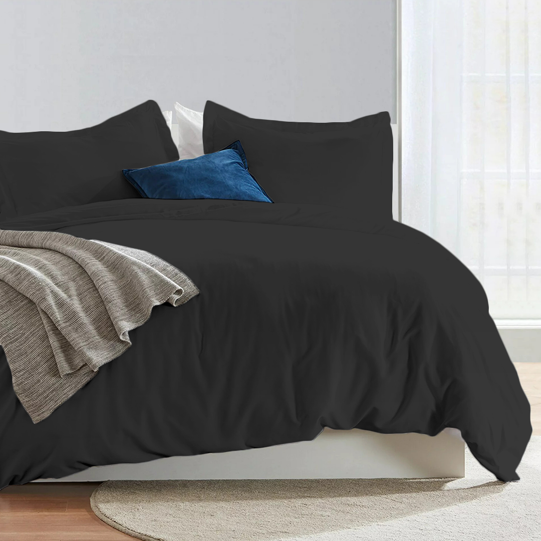 Dark Grey Duvet Cover 400 tc
