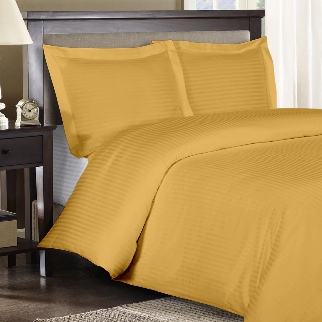 Gold Stripe Duvet Covers