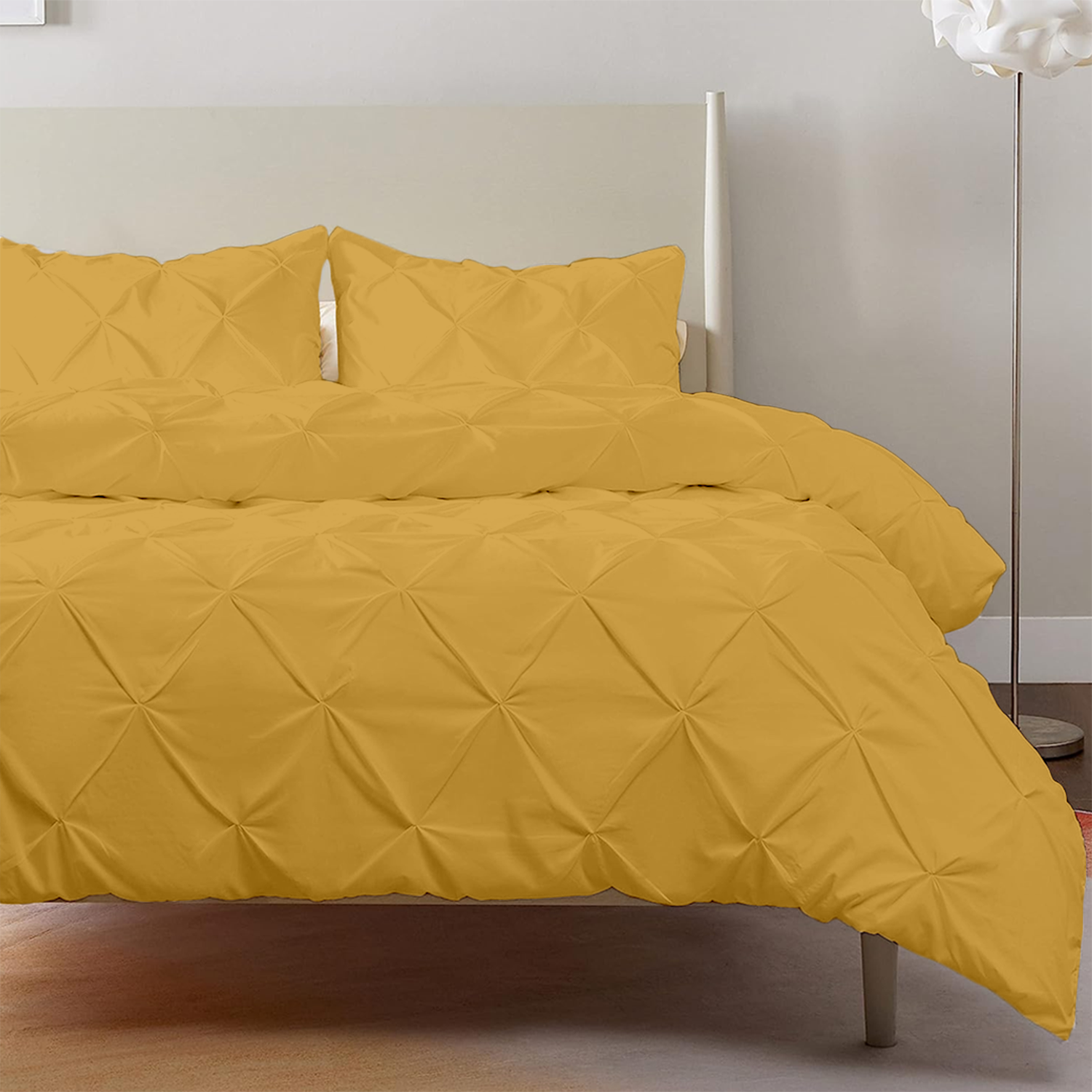 Gold Pintuck Duvet Covers