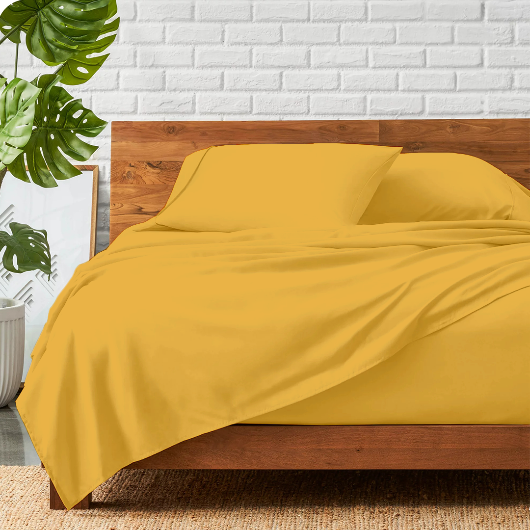 Gold Bed Sheet Sets