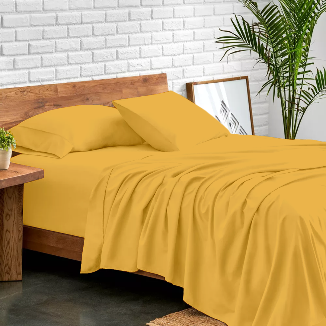 Gold Bed Sheet Sets