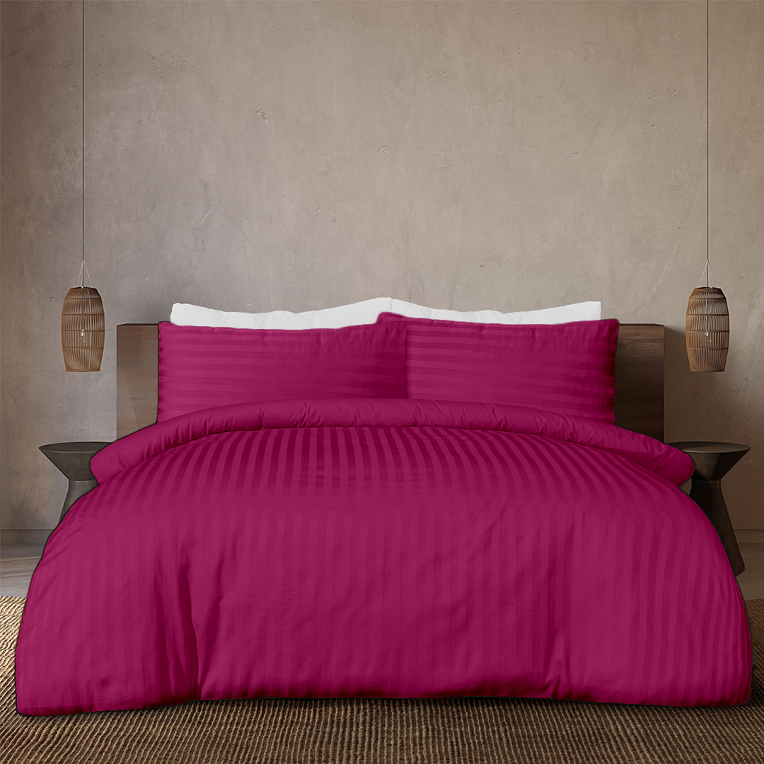 Hot Pink Stripe Duvet Covers