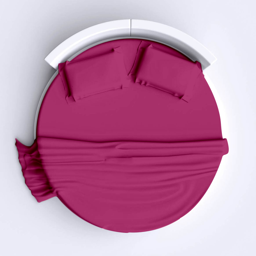 Hot Pink Round Bed Sheets