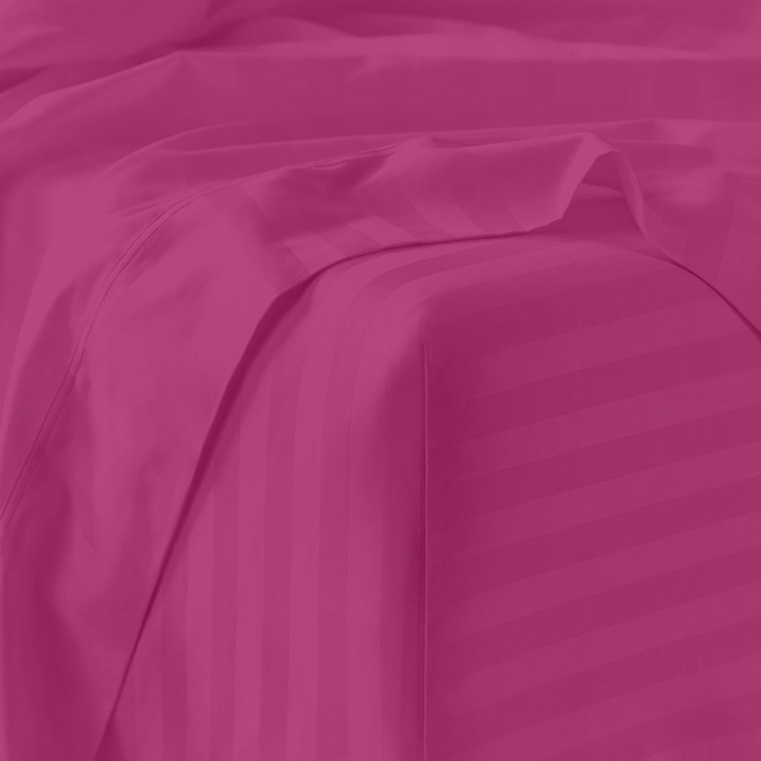 Hot Pink Stripe Bed Sheet Sets