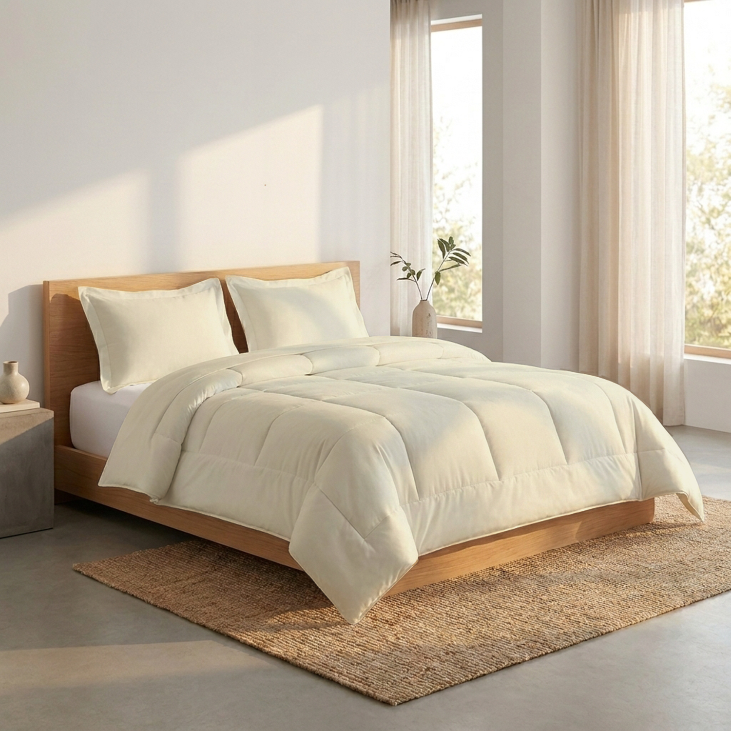 Ivory 100 GSM AC Comforter