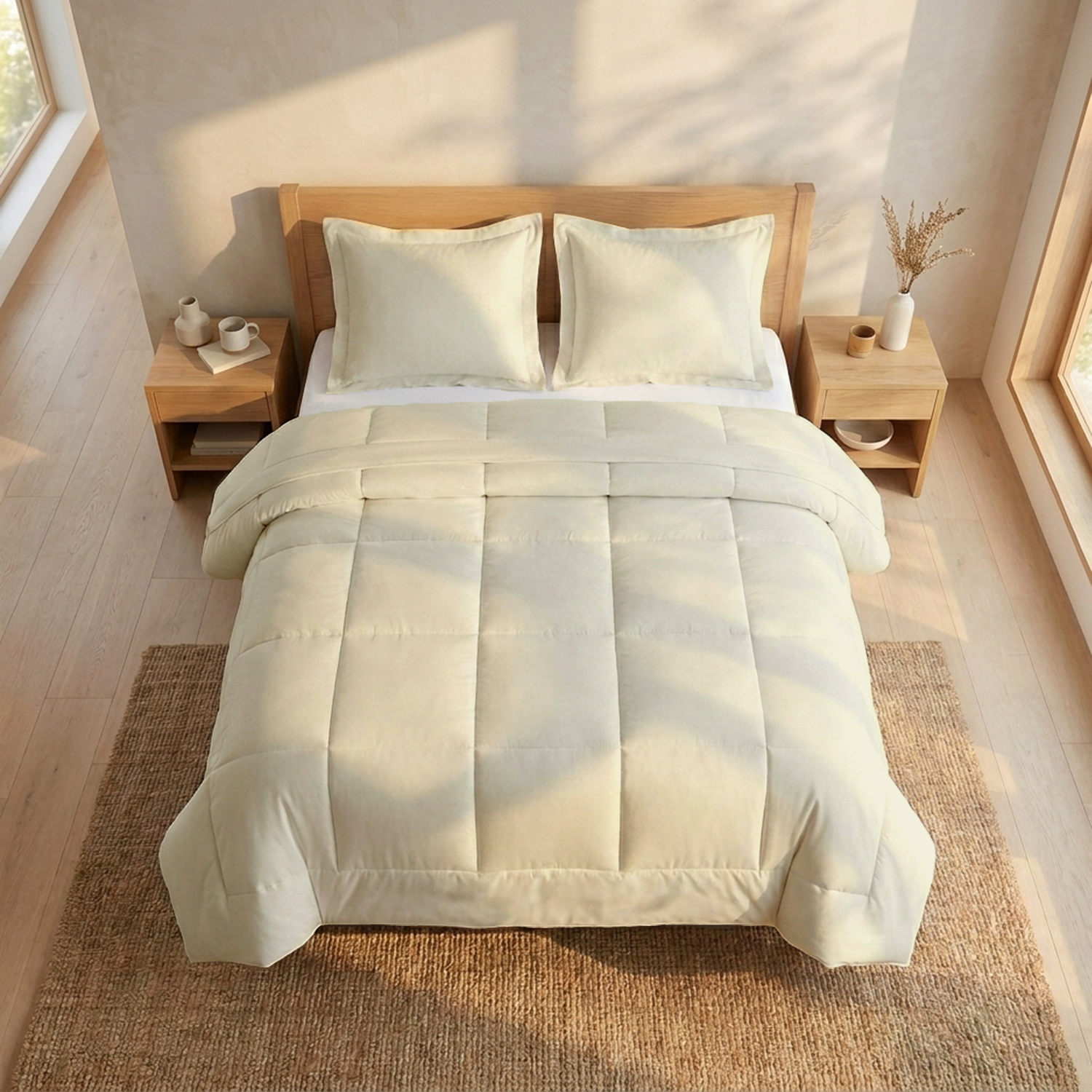 Ivory 100 GSM AC Comforter