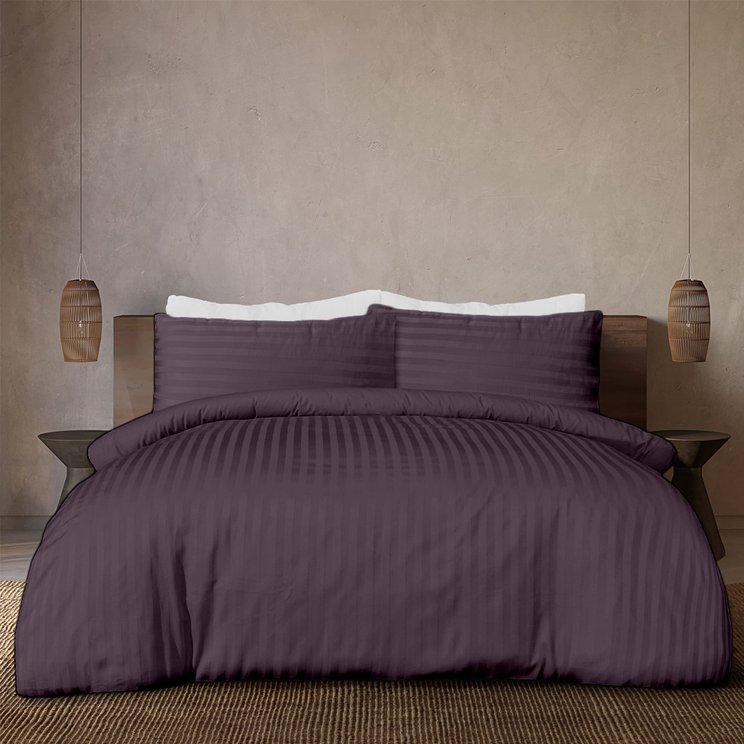 Lavender Stripe Duvet Covers