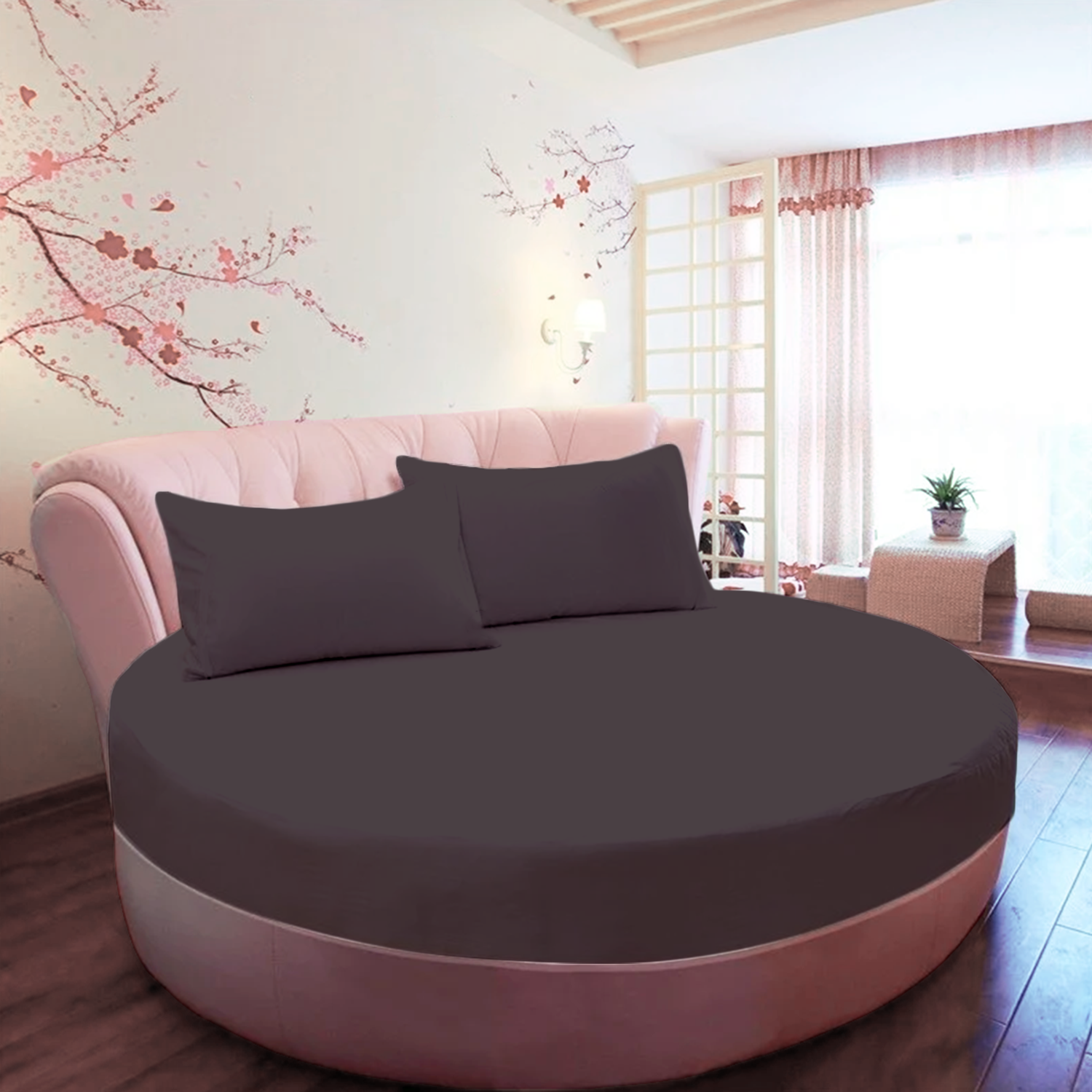 Lavender Round Fitted Bed Sheets