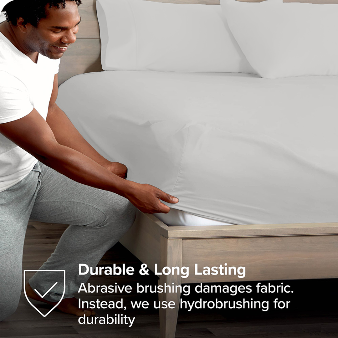 Light Grey Fitted Bedsheet