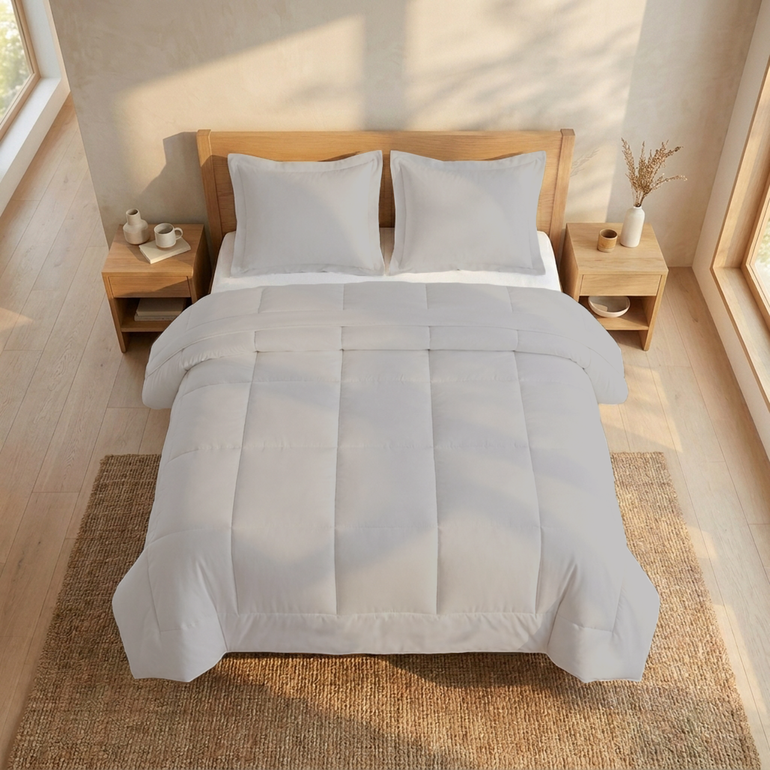 Light Grey 100 GSM AC Comforter
