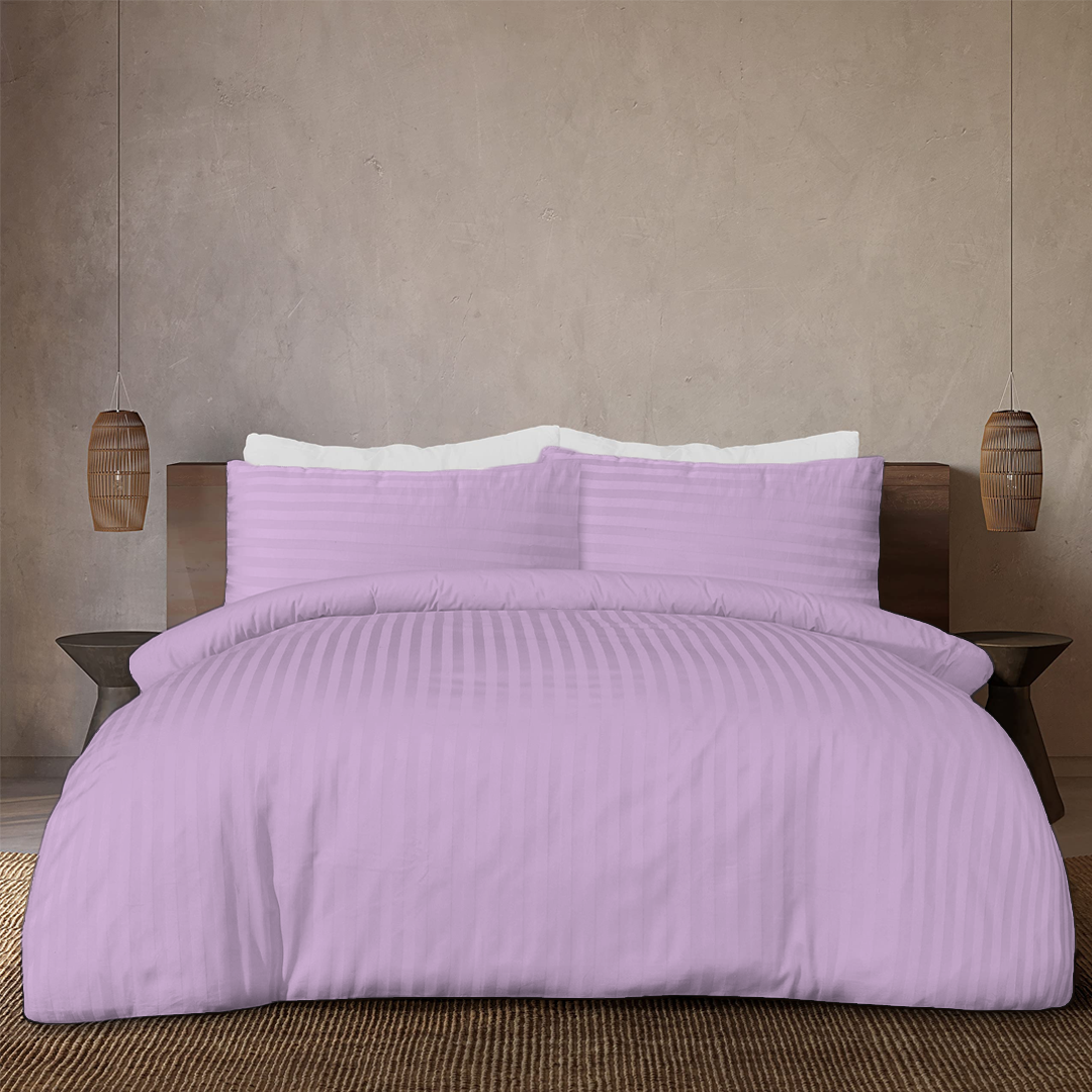 Lilac Stripe Duvet Covers