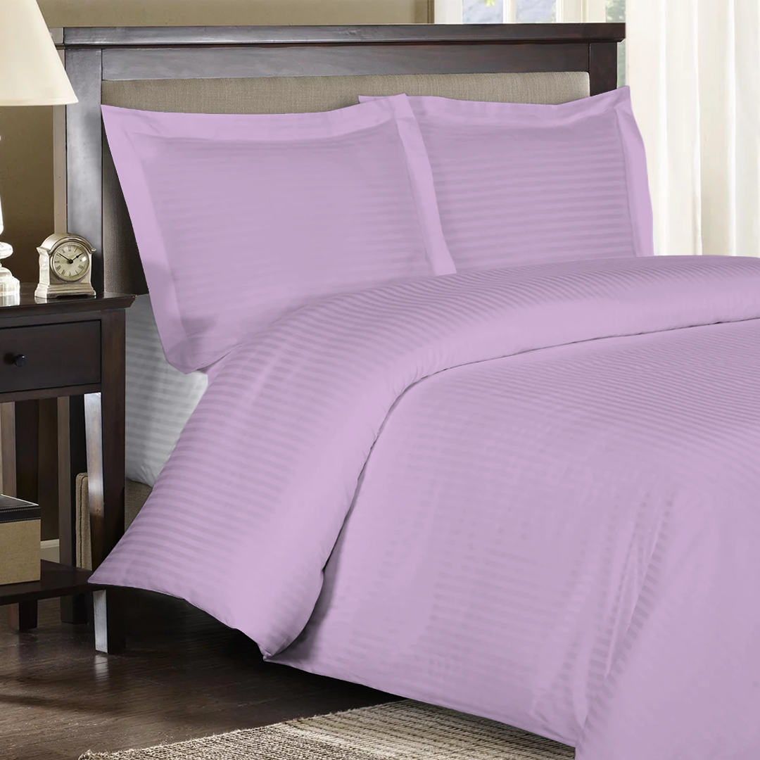Lilac Stripe Duvet Covers
