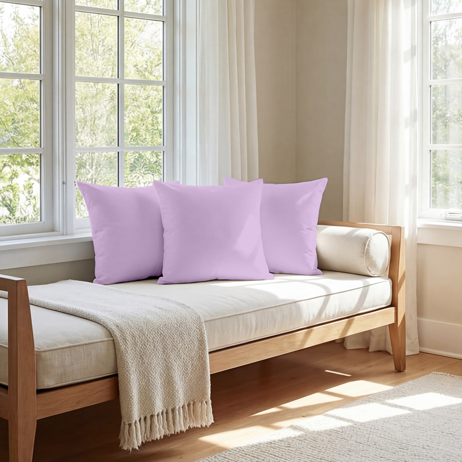Lilac Cushion Covers
